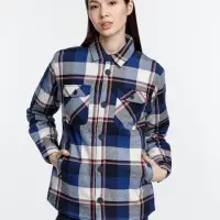 Куртка-рубашка оверсайз унисекс Noah, синяя, размер 3XL/4XL