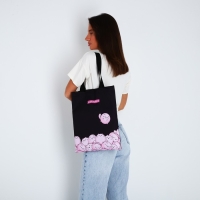 Шопер детский для девочки «Выделяйся», без молнии, без подкладки, цвет чёрный Шопер детский для девочки «Выделяйся», без молнии, без подкладки, цвет чёрный