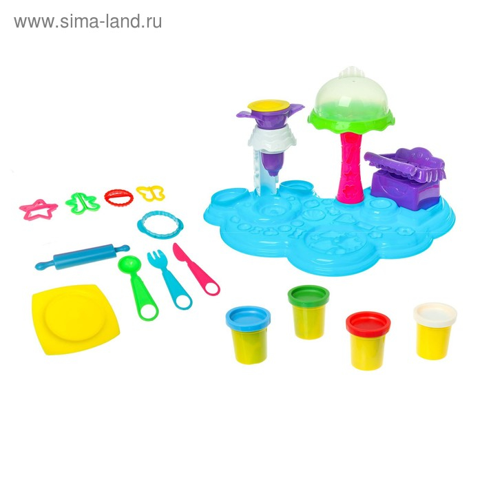 Набор для игры с пластилином «Сладкая фабрика», в пакете Набор для игры с пластилином «Сладкая фабрика», в пакете