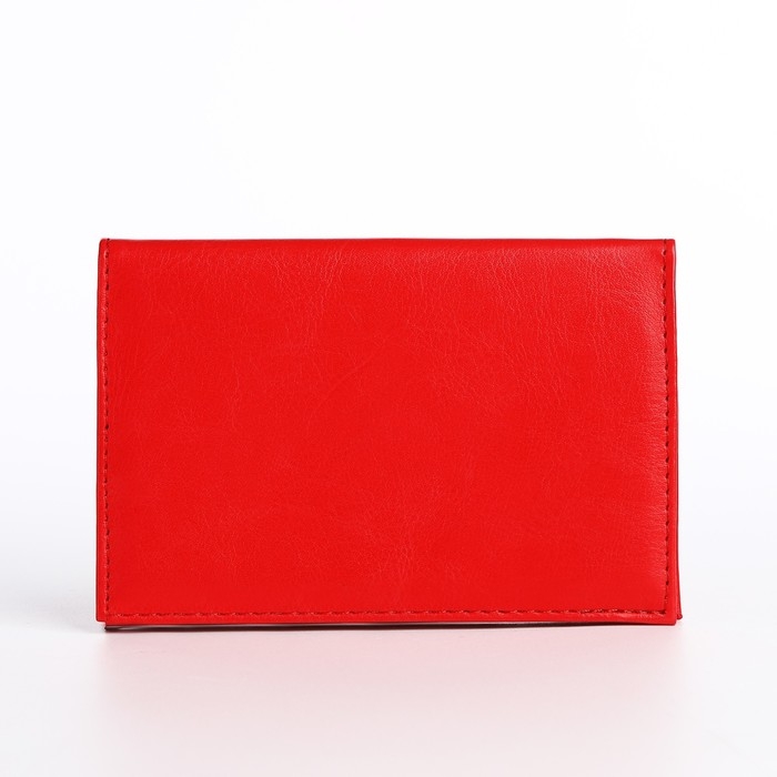 Обложка для паспорта, цвет алый