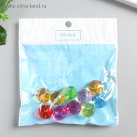 Набор декора для творчества пластик "Кристалл-капля" цветные набор 20 гр 1,8х1,7х1,7 см