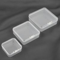 Набор контейнеров для рукоделия, 3 шт, 8,1 &times; 2,6 / 7,2 &times; 2,5 / 5,2 &times; 2 см, цвет прозрачный