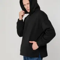 Худи оверсайз унисекс Tolla, черное, размер XL/2XL