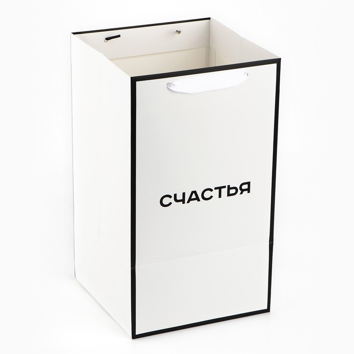 Переноска для цветов с вкладышем для фиксации, «Счастье», белый, 35 х 20 х 20 см Переноска для цветов с вкладышем для фиксации, «Счастье», белый, 35 х 20 х 20 см