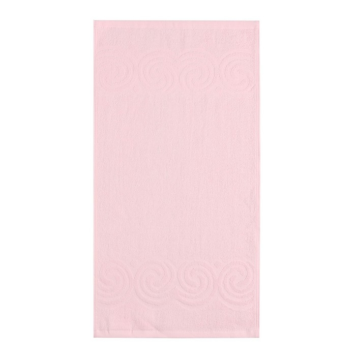 Полотенце махровое Love Life Border, 70х130 см, цвет розовый, 100% хлопок, 380 гр/м2