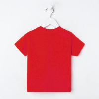 Футболка детская Disney "Молния", рост 98-104 (30), красный