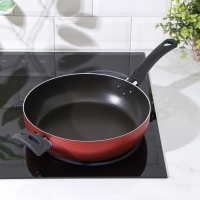 Сковорода Доляна Promo, d=26 см, пластиковая ручка, антипригарное покрытие, цвет бордовый Сковорода Доляна Promo, d=26 см, пластиковая ручка, антипригарное покрытие, цвет бордовый