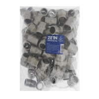 Ниппель ZEIN, 3/4", наружная резьба, нержавеющая сталь, фасовка 100 шт. Ниппель ZEIN, 3/4", наружная резьба, нержавеющая сталь, фасовка 100 шт.