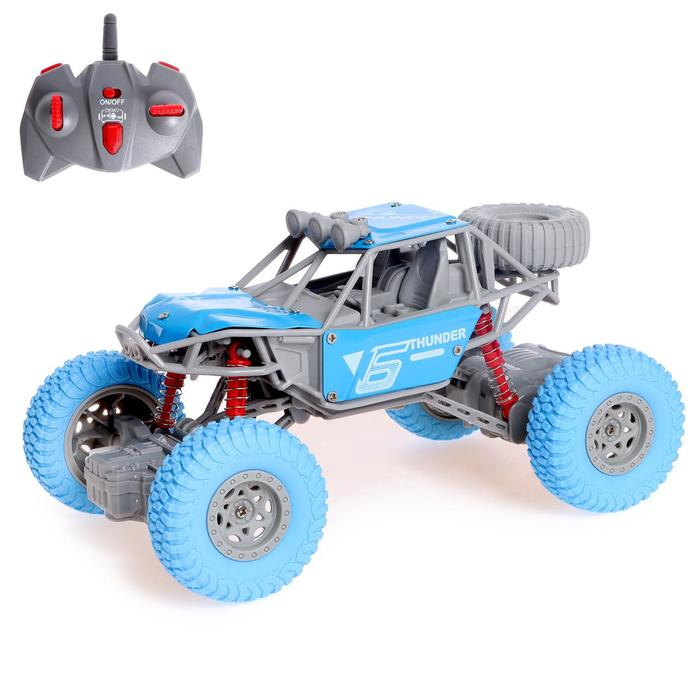 Джип радиоуправляемый &laquo;Экстрим&raquo;, 1:20, работает от аккумулятора, цвет синий