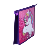 Папка для тетрадей А4, на молнии, пластик, Минни Маус и Единорог Папка для тетрадей А4, на молнии, пластик, Минни Маус и Единорог