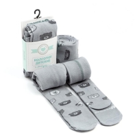 Колготки Крошка Я "Мишка", серый, рост 62-68 см Колготки Крошка Я "Мишка", серый, рост 62-68 см