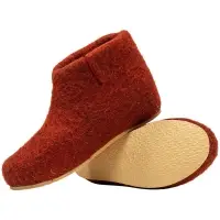 Домашние валенки Wild, красно-коричневые (терракот), размер 40