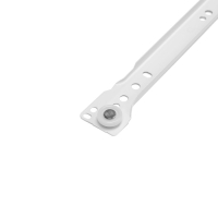 Роликовые направляющие ТУНДРА, L=300 мм, толщина 0,8 мм, белые, 2 шт. Роликовые направляющие ТУНДРА, L=300 мм, толщина 0,8 мм, белые, 2 шт.