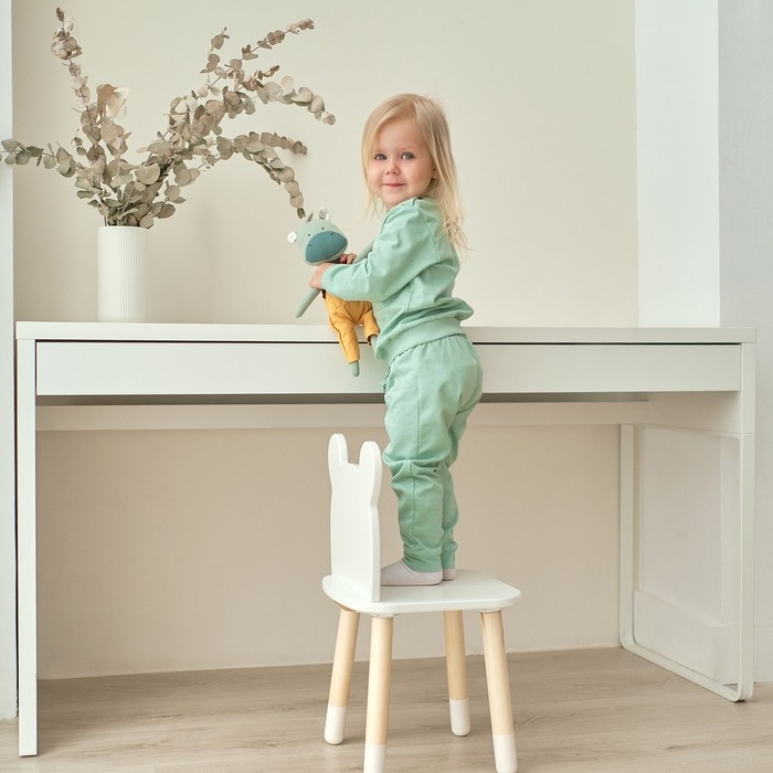 Комплект: джемпер и брюки Крошка Я &laquo;Зайчик&raquo;, рост 68-74 см, цвет оливковый