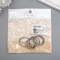 Кольца для творчества (для фотоальбомов) "Чёрное" внутр. d= 2,5 см внешн. d=3 см набор 6 шт Кольца для творчества (для фотоальбомов) "Чёрное" внутр. d= 2,5 см внешн. d=3 см набор 6 шт