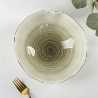 Салатник фарфоровый Доляна «Млечный путь», 1,4 л, d=22 см, цвет серый Салатник фарфоровый Доляна «Млечный путь», 1,4 л, d=22 см, цвет серый