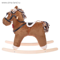 Качалка музыкальная &laquo;Конь Свэн&raquo;, цвет коричневый