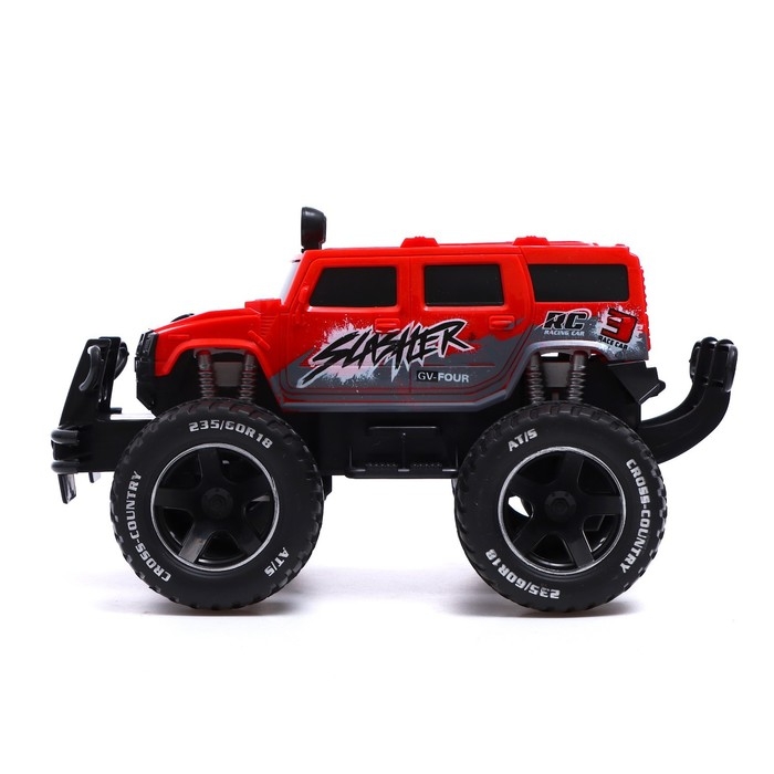 Джип радиоуправляемый «БигФут», работает от аккумулятора, цвет красный Джип радиоуправляемый «БигФут», работает от аккумулятора, цвет красный