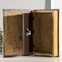 Сейф-книга дерево, кожзам, зеркало "Полёт на воздушном шаре" 24х16х5 см Сейф-книга дерево, кожзам, зеркало "Полёт на воздушном шаре" 24х16х5 см