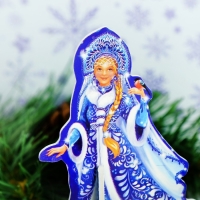 3D Конструктор фигурки &laquo;Дед мороз и снегурочка&raquo;