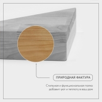 Угловая полка - подставка Adelica, 28&times;20&times;5 см, берёза