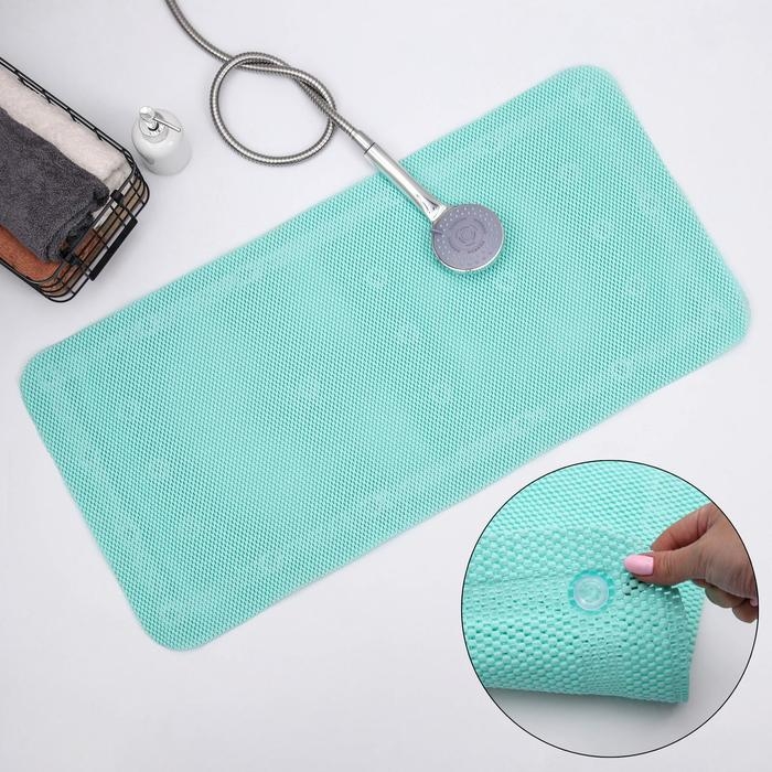 Коврик для ванной комнаты с присосками, 43×90 см, цвет МИКС Коврик для ванной комнаты с присосками, 43×90 см, цвет МИКС