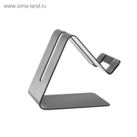 Подставка для телефона, с разъемом для провода, металл, чёрная