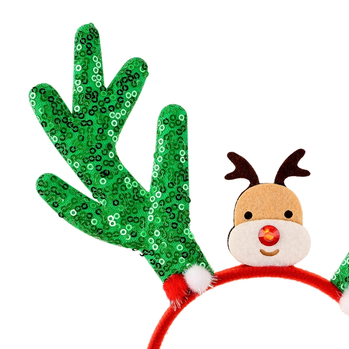 Новый год! Карнавальный ободок &laquo;Оленёнок&raquo;, цвет МИКС