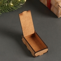 Новогодняя шкатулка "С Новым годом. Снежинка" 7х4х2 см Новогодняя шкатулка "С Новым годом. Снежинка" 7х4х2 см