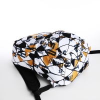 Рюкзак школьный на молнии, 3 наружных кармана, цвет чёрный/жёлтый Рюкзак школьный на молнии, 3 наружных кармана, цвет чёрный/жёлтый