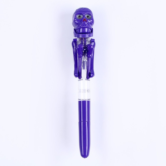 Прикол ручка «Скелет», боксёр, светятся глаза, цвета МИКС Прикол ручка «Скелет», боксёр, светятся глаза, цвета МИКС