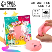 Антистресс сквиш мялка «Кот» ,с пастой, в пакете Антистресс сквиш мялка «Кот» ,с пастой, в пакете