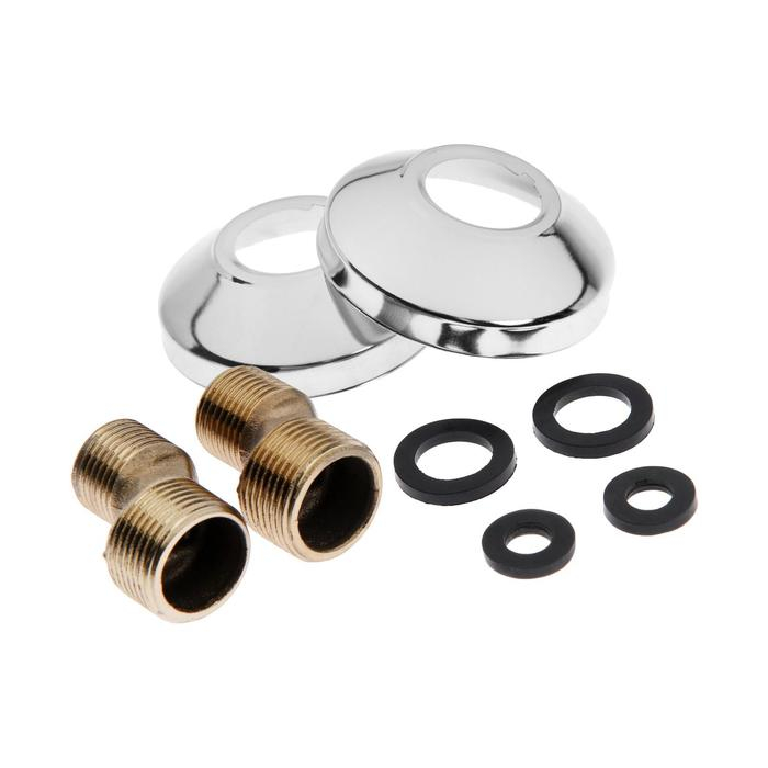 Смеситель для ванны Смеситель для ванны "ЦС-СМ" ЭП400023, однорычажный, настенный, с душевым набором, хром