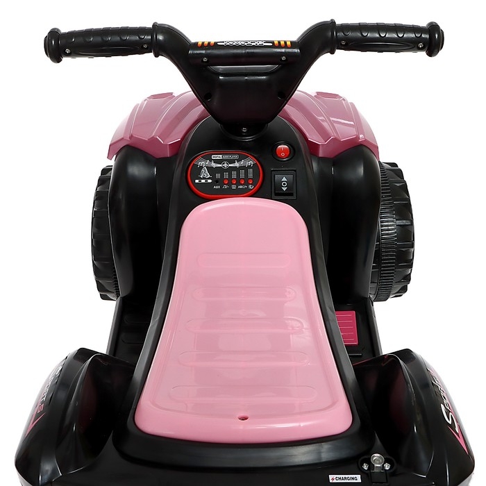 Электромобиль &laquo;Квадроцикл&raquo;, свет, AUX, розовый