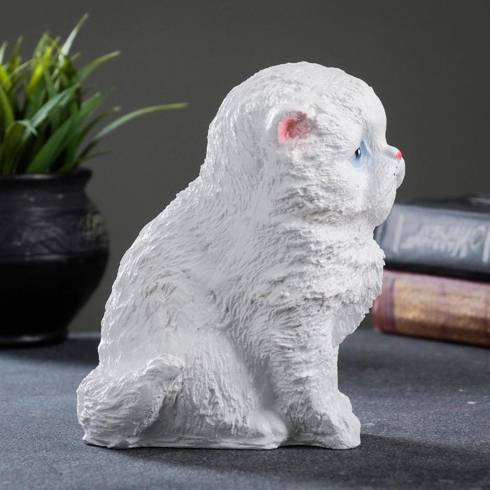 Копилка Копилка "Котенок малый" белый, 16х12см