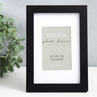 Фоторамка МДФ "Ellis" 10x15 см, с паспарту, чёрный Фоторамка МДФ "Ellis" 10x15 см, с паспарту, чёрный