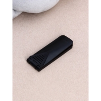 Щётка для одежды складная, 0,6&times;3,5&times;9,5 см, цвет чёрный