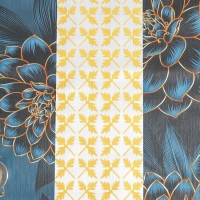 Клеёнка на стол «В саду», на тканевой основе, рулон 20 метров, ширина 137 см, цвет синий Клеёнка на стол «В саду», на тканевой основе, рулон 20 метров, ширина 137 см, цвет синий