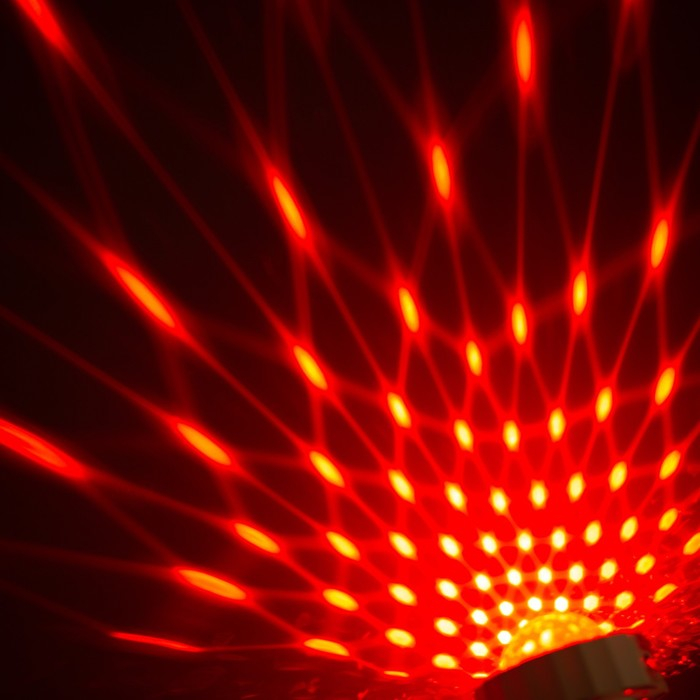 Световой прибор «Мини диско-шар» 8 см, свечение RGB, 5 В Световой прибор «Мини диско-шар» 8 см, свечение RGB, 5 В