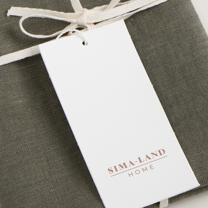 Декоративная наволочка SL Home Linen 40*40 см,  цв. зеленый, 100%лён