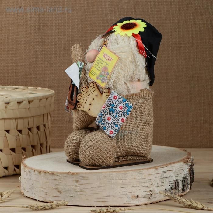 Оберег-домовой "Кузя в кепке, мешком"МИКС