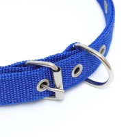 Ошейник "Комфорт" комбинированный, 55 х 2,5 см, ОШ 40-50 см, синий