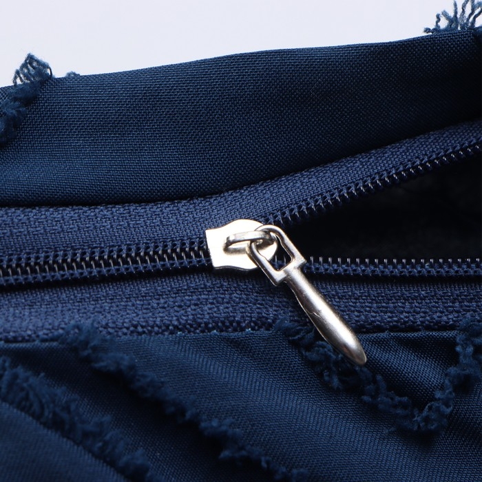 Наволочка декоративная "Этель" ромб 42*42 см, цвет синий