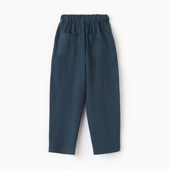 Брюки для мальчика KAFTAN Linen, р. 32 (110-116), темно-синий