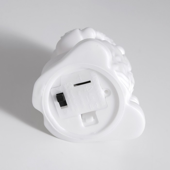 Ночник "Гном" 2Вт LED LR44 белый 4,5х5,5х9см