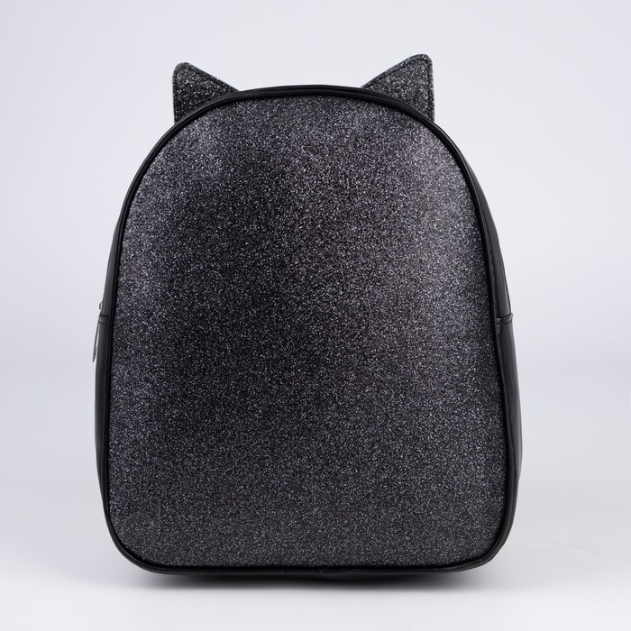 Рюкзак детский для девочки с блестками &laquo;Котик&raquo;, съемные элементы, 27х23х10 см
