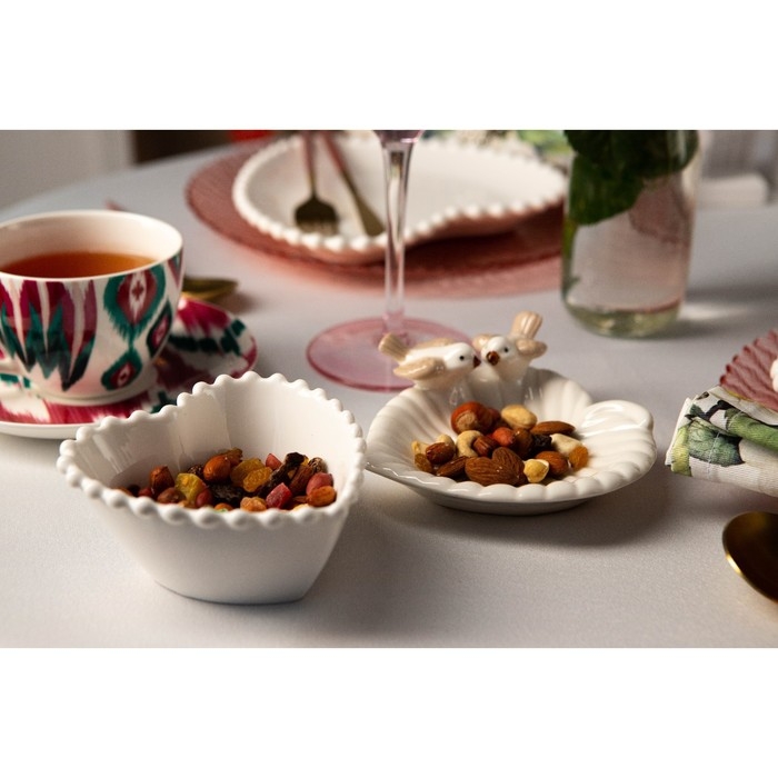 Соусник фарфоровый Magistro &laquo;Сердце&raquo;, 260 мл, d=11,5, цвет белый