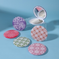 Зеркало складное &laquo;Кружево&raquo;, d = 7,5 см, рисунок МИКС