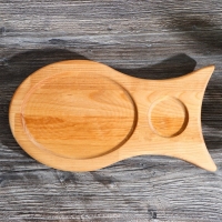 Доска для подачи рыбной продукции, пропитано минеральным маслом, 33&times;18 см, берёза