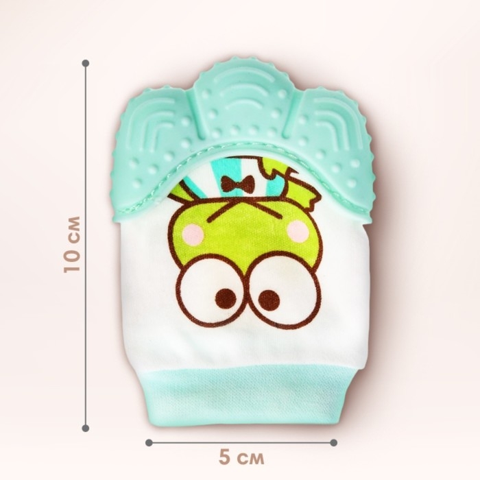 Прорезыватель рукавичка «Лягушонок», цвет зелёный, Крошка Я Прорезыватель рукавичка «Лягушонок», цвет зелёный, Крошка Я
